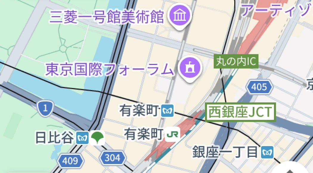 東京国際フォーラム周辺地図