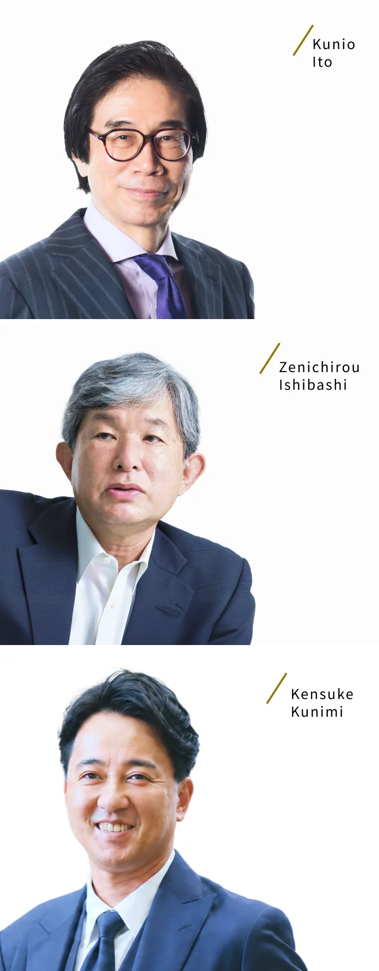 Kunio Ito, Zenichirou Ishibashi, Kensuke Kunimi
